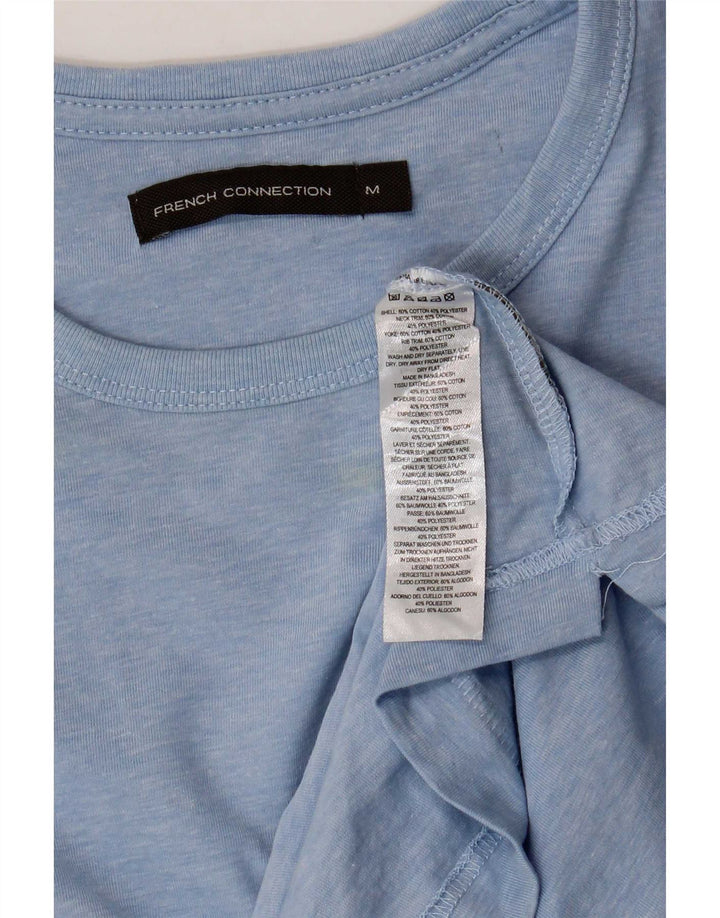 French Connection Mens T-Shirt Top Medium Blue Cotton