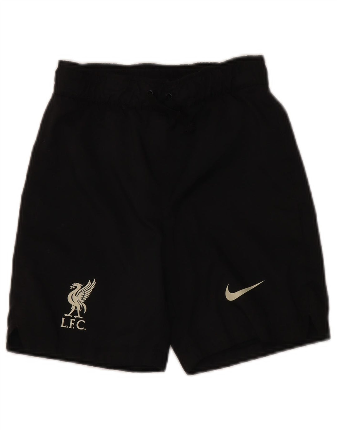 NIKE Boys Liverpool Standard Fit Sport Shorts 8-9 Years Small Black