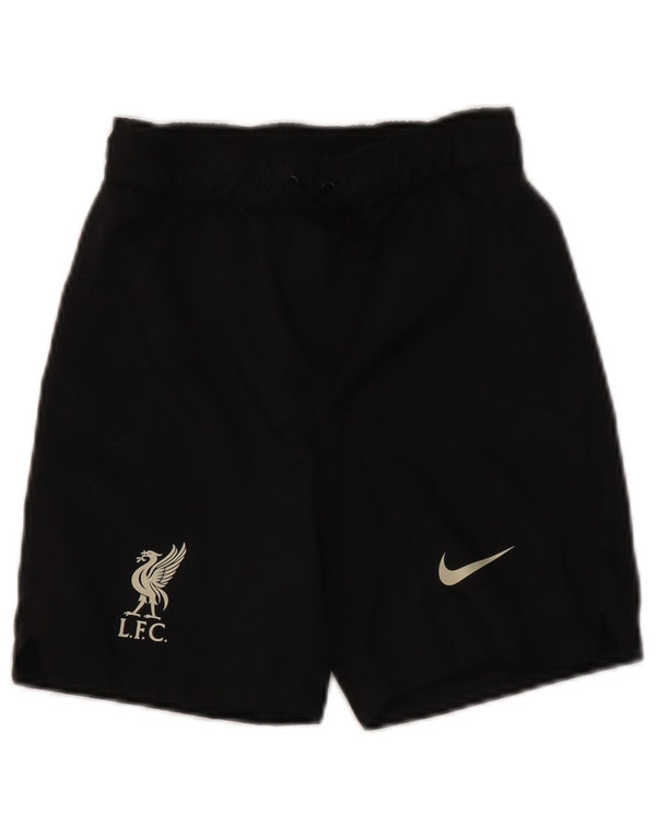 NIKE Boys Liverpool Standard Fit Sport Shorts 8-9 Years Small Black