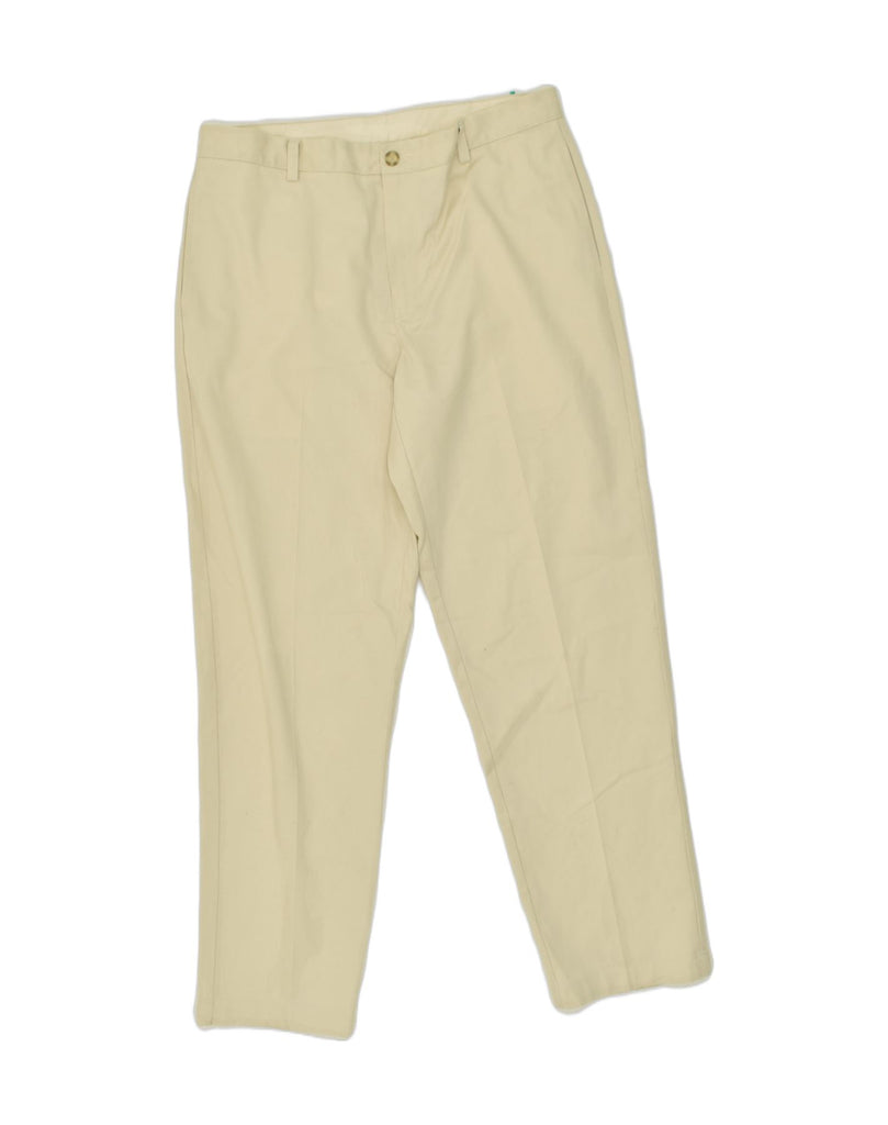 L.L.BEAN Mens Classic Fit Casual Trousers W35 L32 Beige Cotton | Vintage L.L.Bean | Thrift | Second-Hand L.L.Bean | Used Clothing | Messina Hembry 