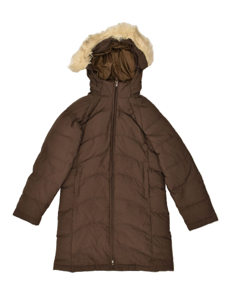 L.L.BEAN Girls Hooded Padded Coat 10-11 Years Medium Brown Nylon | Vintage L.L.Bean | Thrift | Second-Hand L.L.Bean | Used Clothing | Messina Hembry 