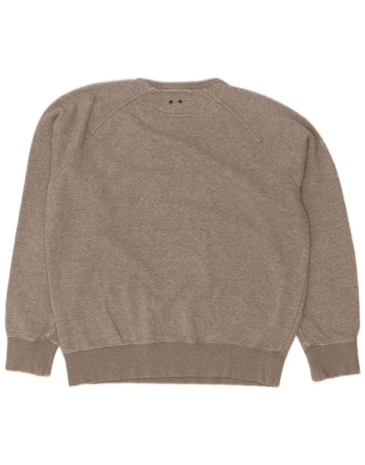 Converse Womens Graphic Sweatshirt Jumper UK 14 Medium Grey Cotton