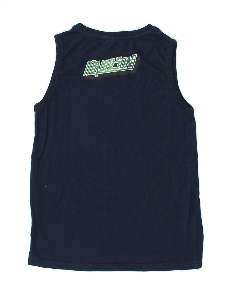 MAUI AND SONS Boys Graphic Vest Top 10-11 Years Navy Blue | Vintage Maui and Sons | Thrift | Second-Hand Maui and Sons | Used Clothing | Messina Hembry 