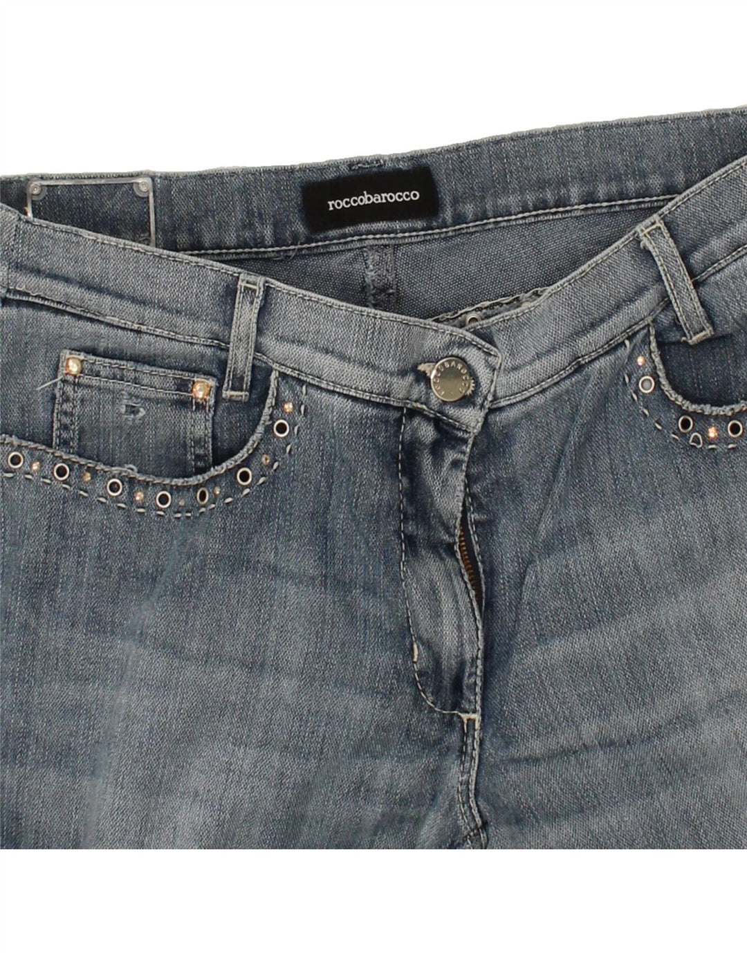ROCCOBAROCCO Womens Bootcut Jeans W34 L33 Blue Vintage Roccobarocco and Second-Hand Roccobarocco from Messina Hembry 
