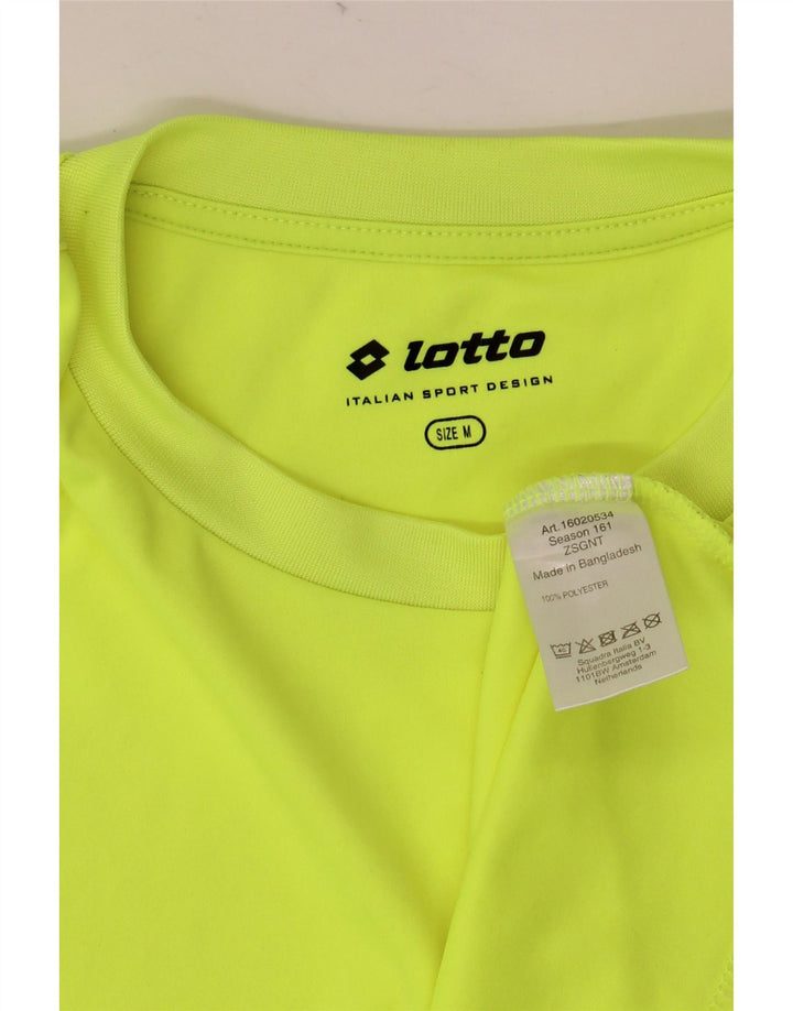 Lotto Mens T-Shirt Top Medium Green Polyester