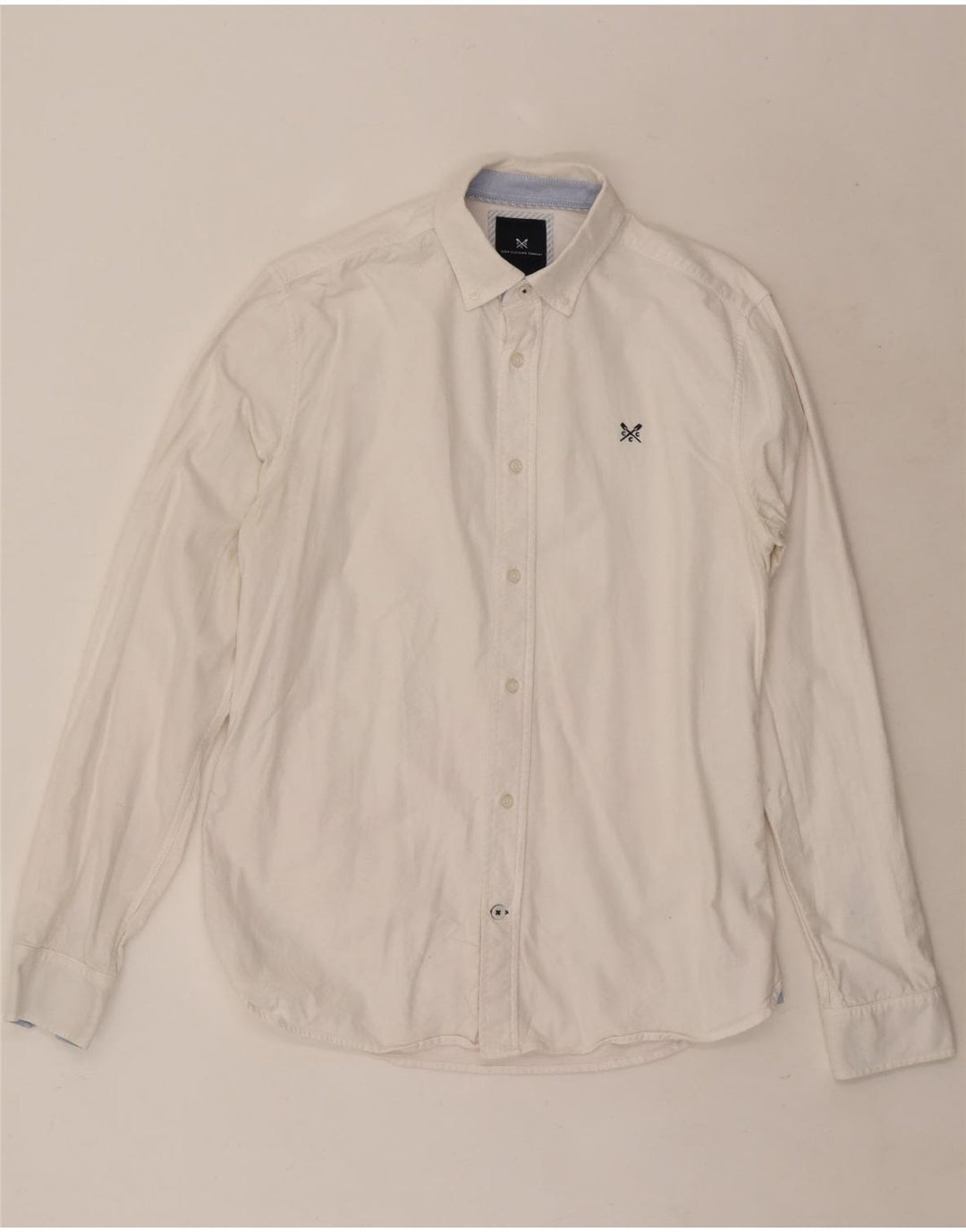 Crew Clothing Mens Slim Fit Shirt Small White Cotton