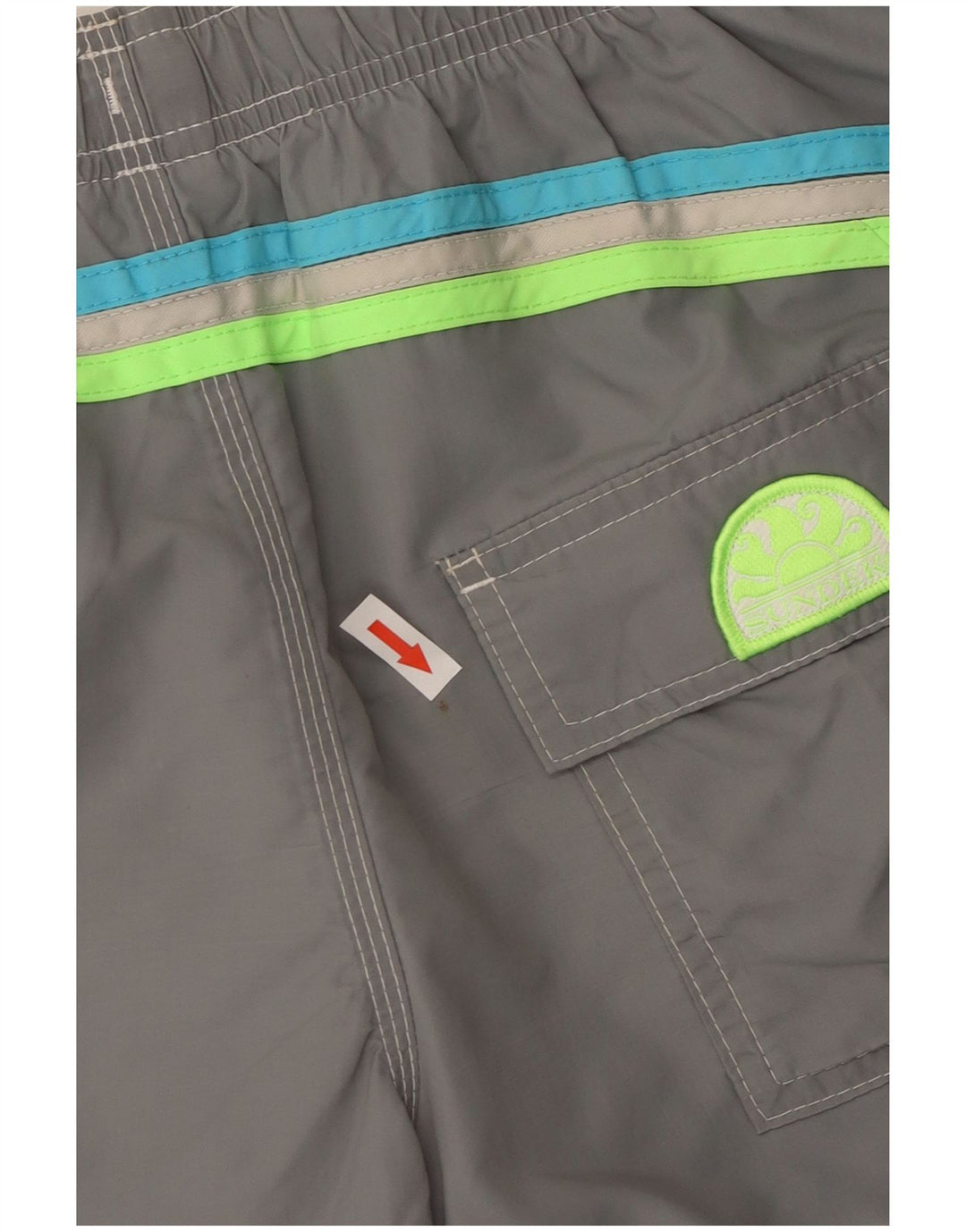 Sundek Mens Swimming Shorts Medium  Grey Polyester