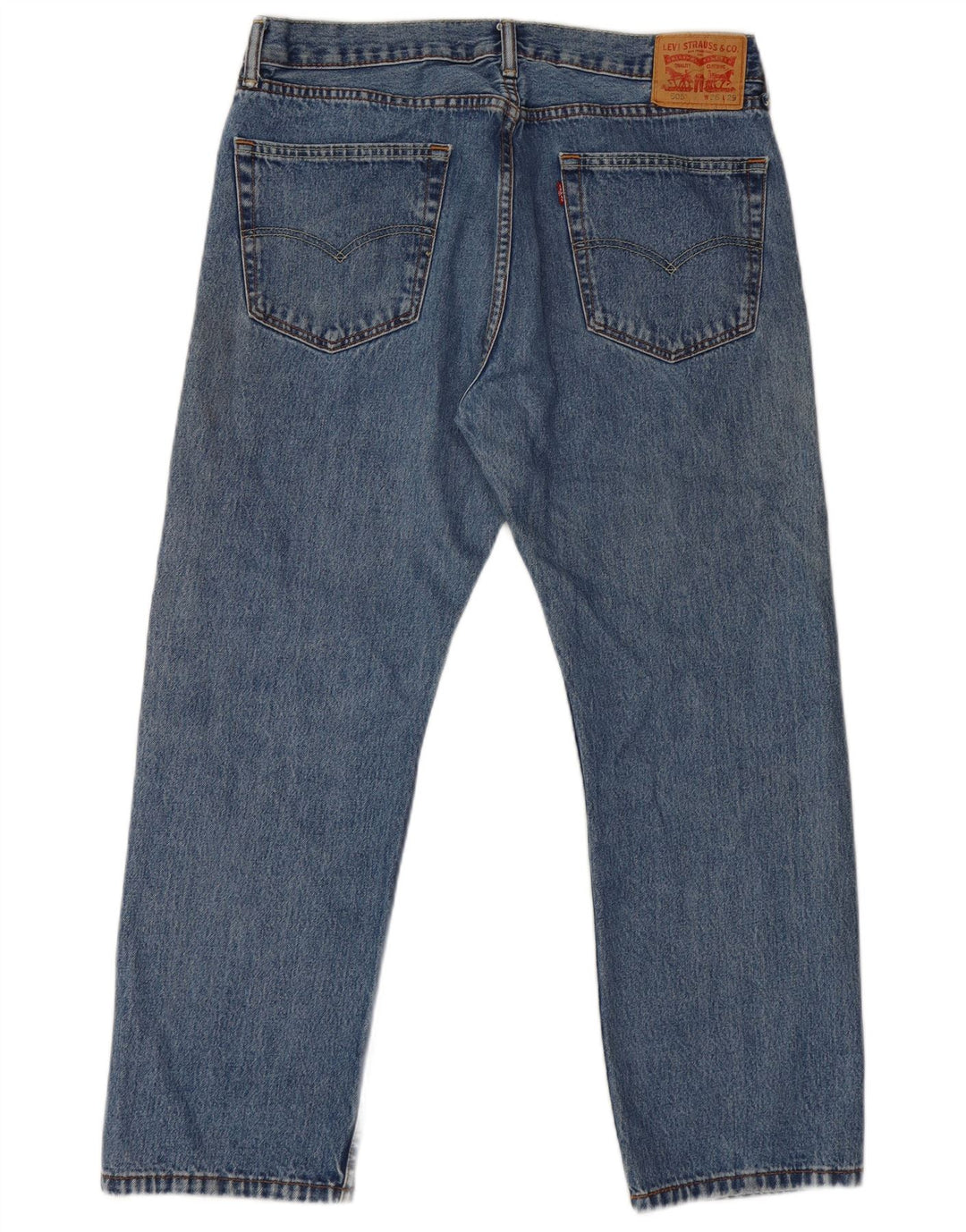 Levi's Mens 505 Straight Jeans W36 L29 Blue Cotton
