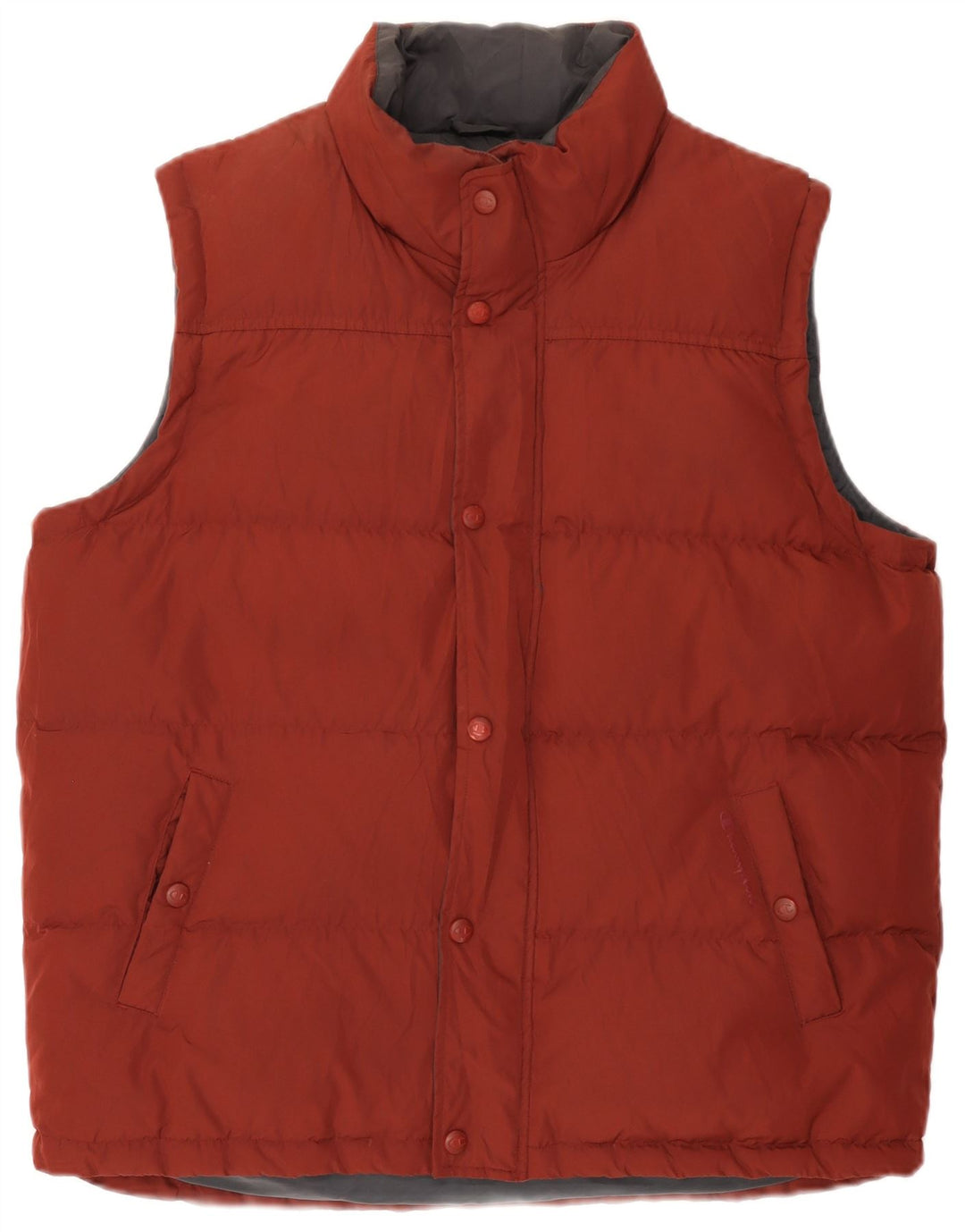 Champion Mens Padded Gilet UK 38 Medium Burgundy