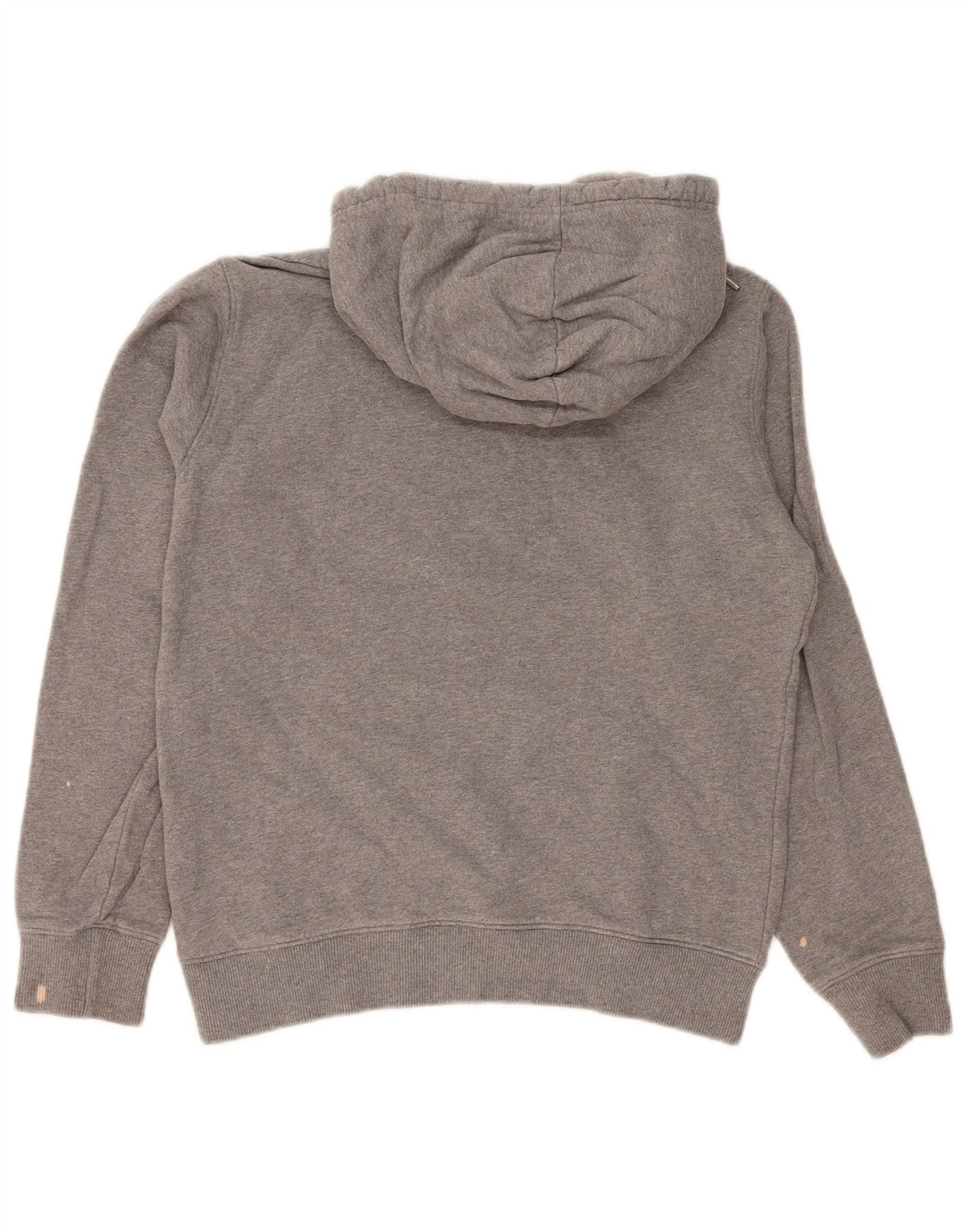 Calvin Klein Jeans Womens Graphic Hoodie Jumper Medium Grey Cotton