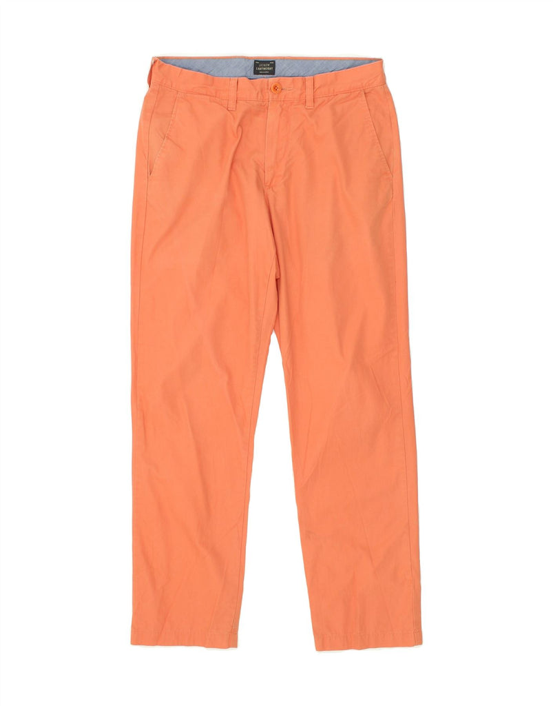 J. CREW Mens Straight Chino Trousers W30 L30 Orange Cotton | Vintage J. Crew | Thrift | Second-Hand J. Crew | Used Clothing | Messina Hembry 