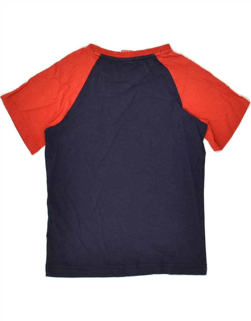 PUMA Boys Graphic T-Shirt Top 9-10 Years Medium Navy Blue Colourblock | Vintage Puma | Thrift | Second-Hand Puma | Used Clothing | Messina Hembry 