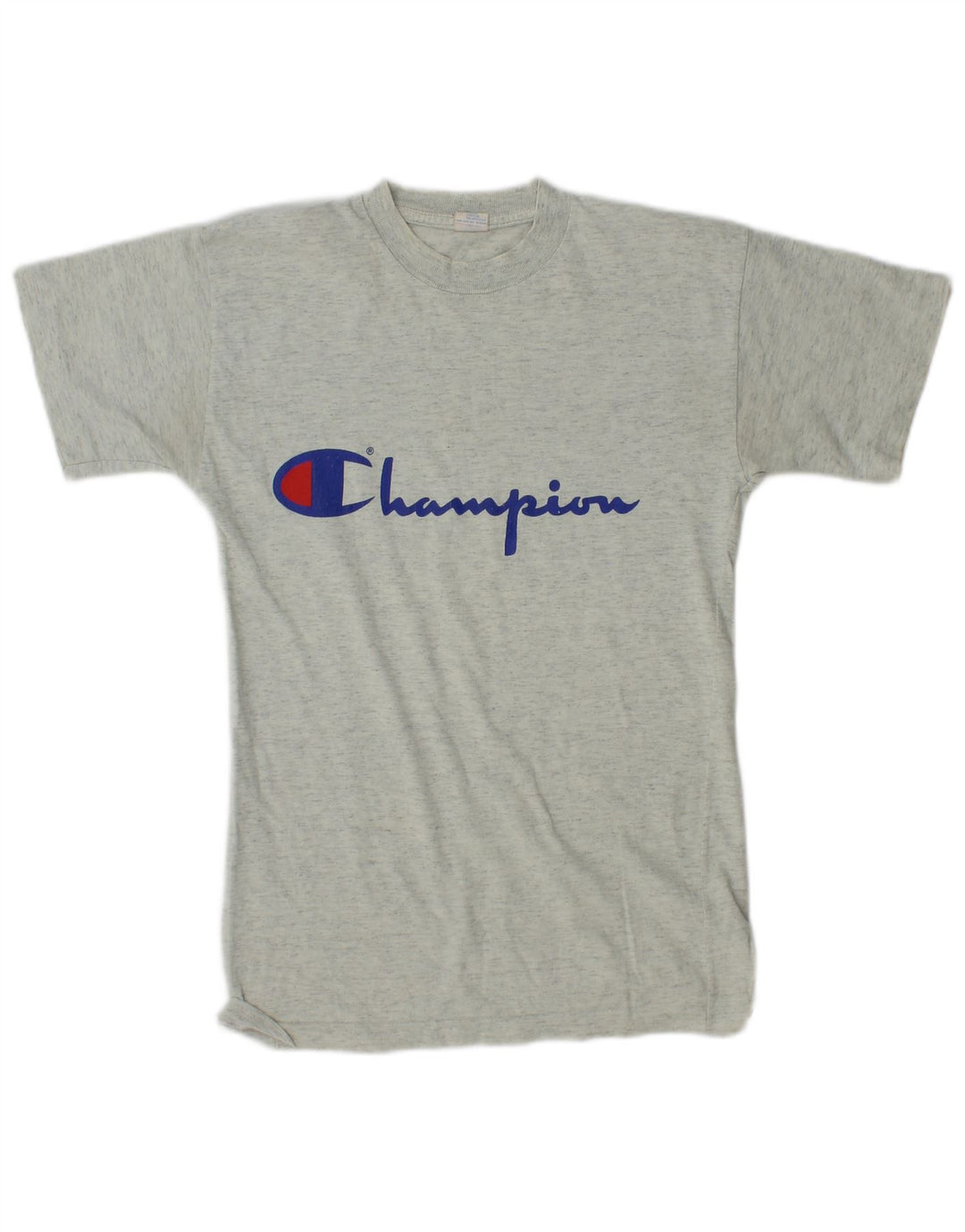 CHAMPION Boys Graphic T-Shirt Top 11-12 Years Large Grey Flecked Cotton