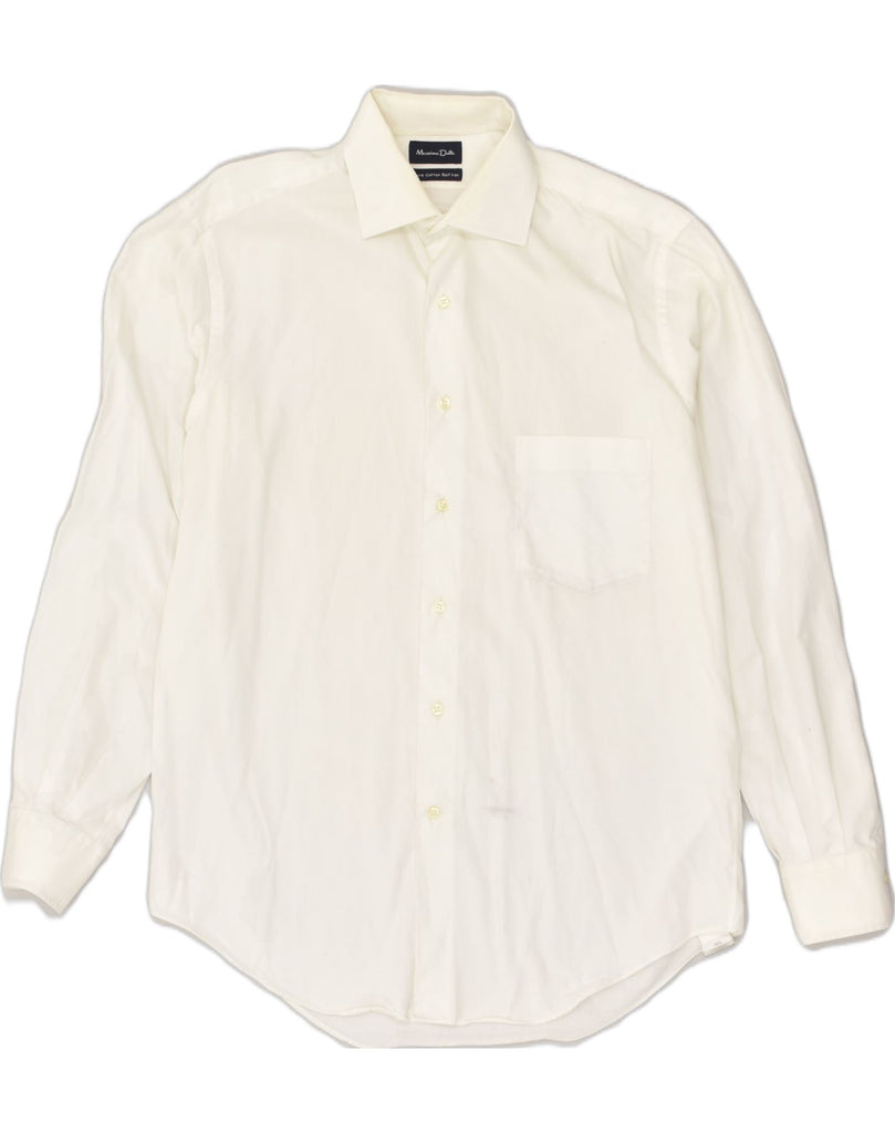 MASSIMO DUTTI Mens Shirt Size 40 Medium White Cotton | Vintage Massimo Dutti | Thrift | Second-Hand Massimo Dutti | Used Clothing | Messina Hembry 