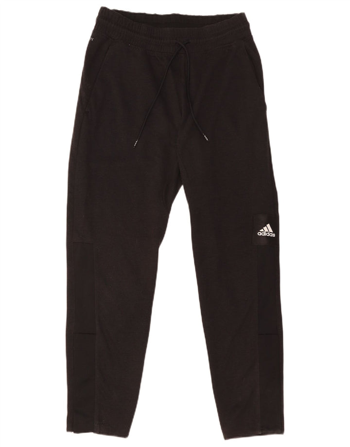 Adidas Mens Climalite Tracksuit Trousers Joggers Medium Black Polyester