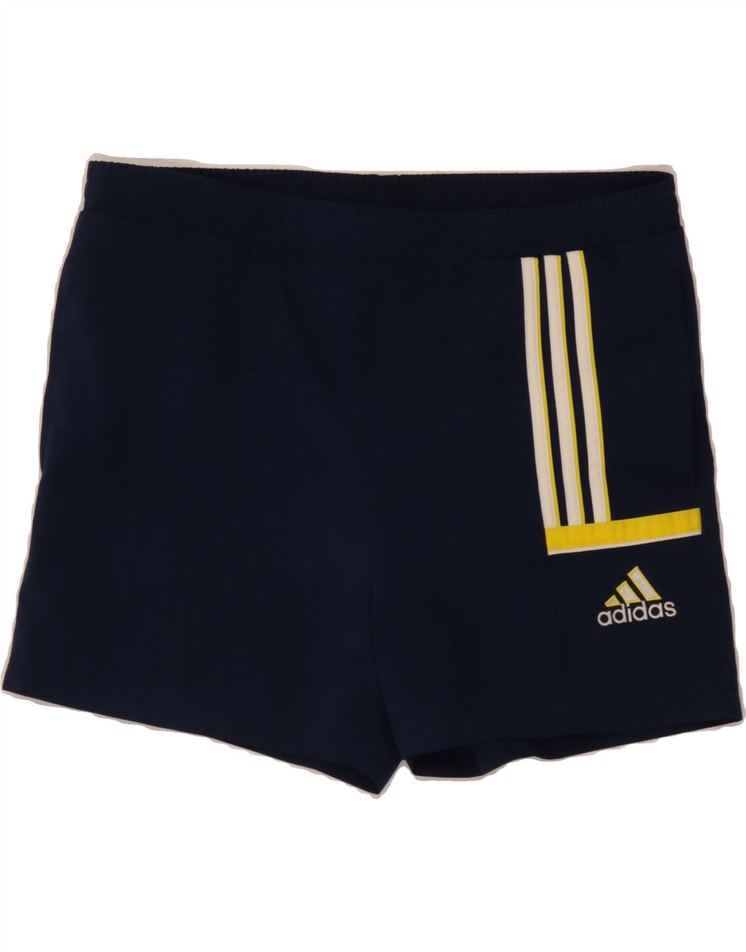 ADIDAS Mens Sport Shorts Small Navy Blue Polyester Vintage Adidas and Second-Hand Adidas from Messina Hembry 