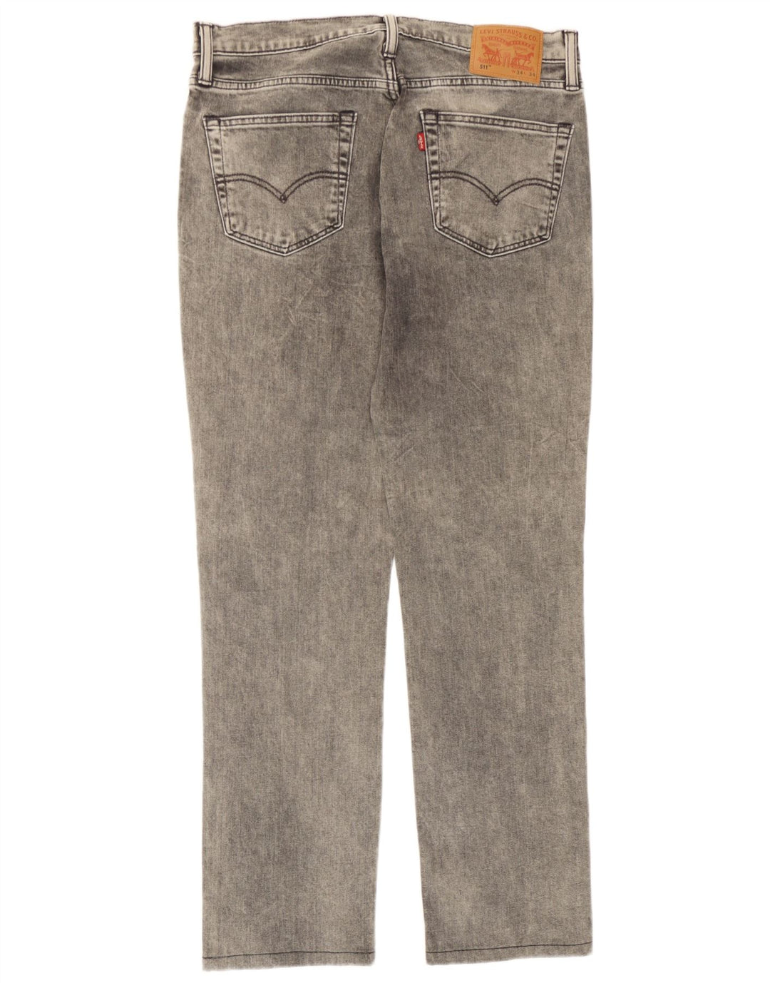 Levi's Mens 511 Slim Jeans W34 L31 Grey Cotton