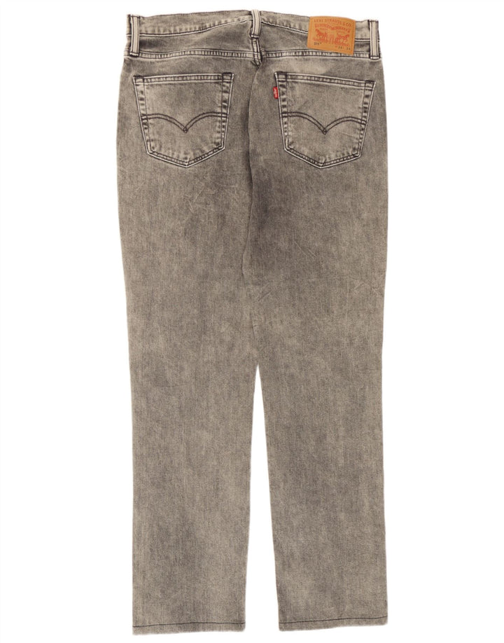Levi's Mens 511 Slim Jeans W34 L31 Grey Cotton