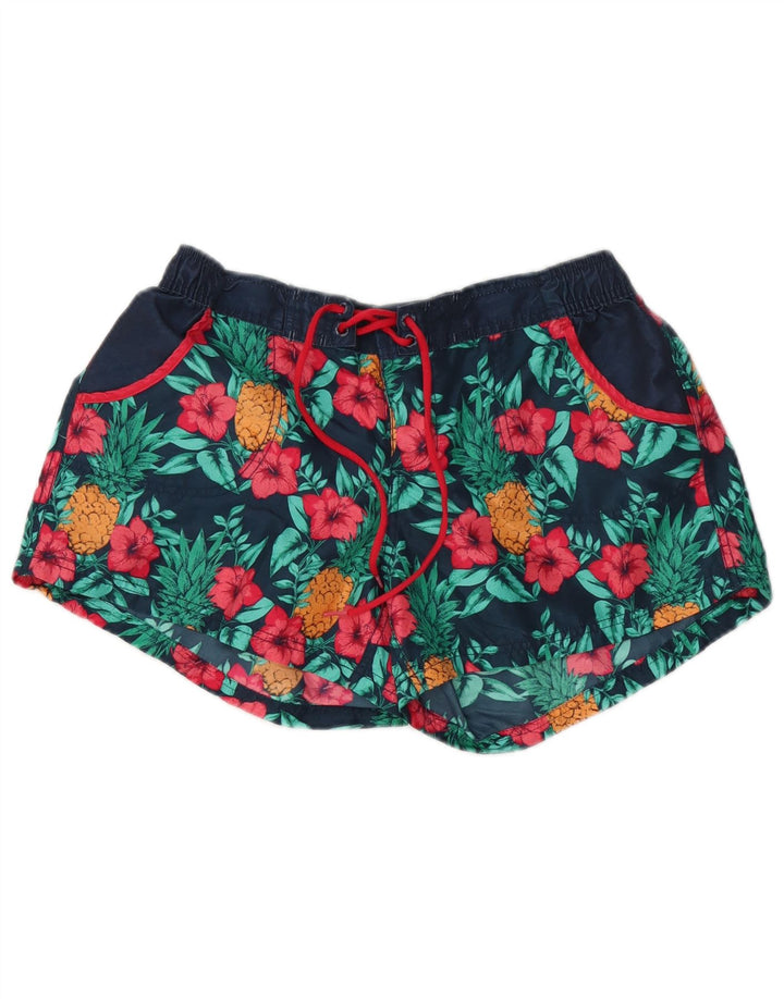 Fat Face Womens Swimming Shorts UK 14 Large Multicoloured Floral Polyester