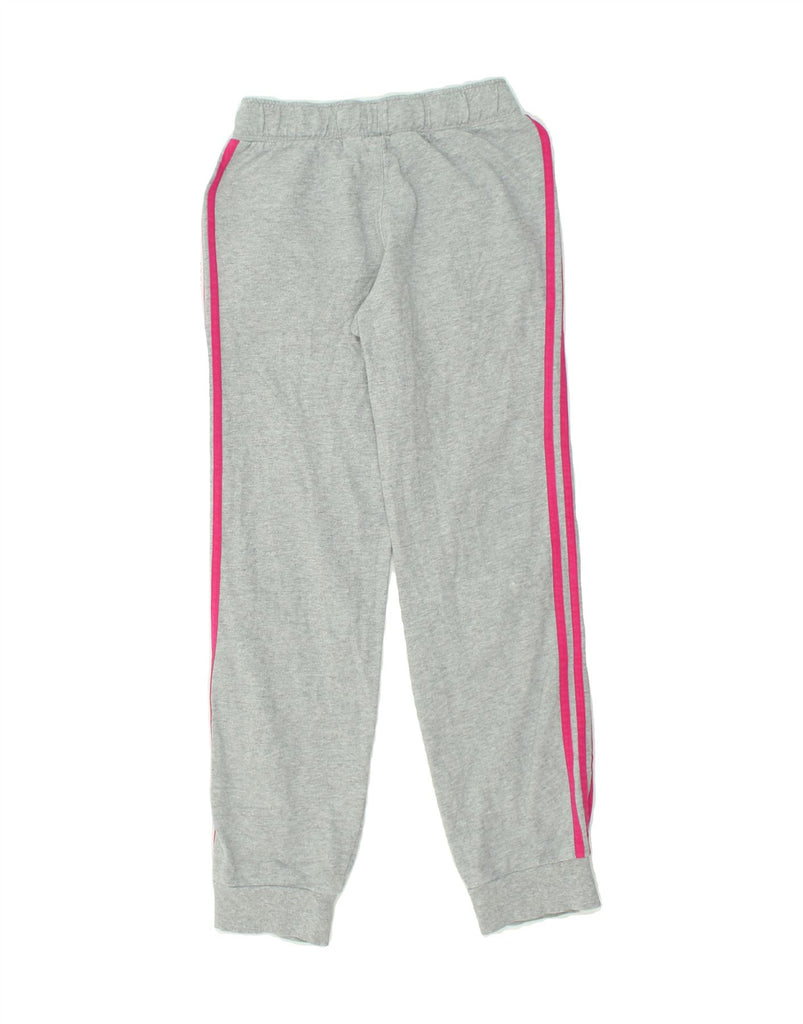 ADIDAS Girls Tracksuit Trousers Joggers 11-12 Years Grey Cotton | Vintage Adidas | Thrift | Second-Hand Adidas | Used Clothing | Messina Hembry 