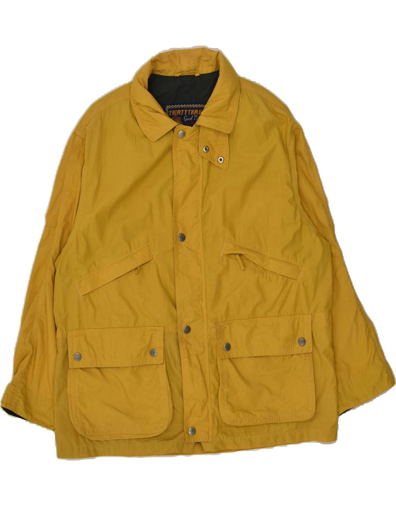 VINTAGE Mens Utility Jacket UK 42 XL Yellow Polyester | Vintage Vintage | Thrift | Second-Hand Vintage | Used Clothing | Messina Hembry 