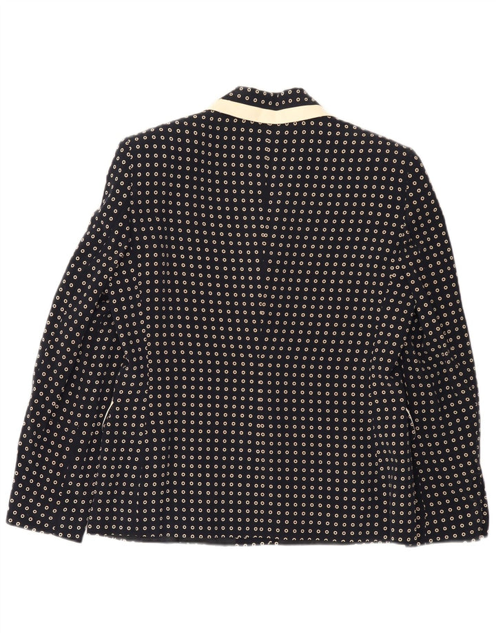 SUPERIOR Womens 2 Piece Skirt Set IT 44 Medium W30  Navy Blue Spotted