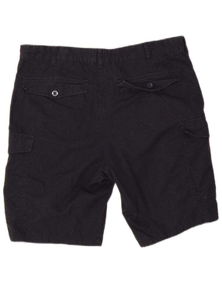 Mountain Warehouse Mens Cargo Shorts W36 Large Navy Blue Cotton