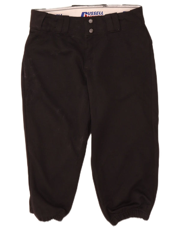 Russell Athletic Womens Joggers Capri Trousers Medium W28 L19 Black