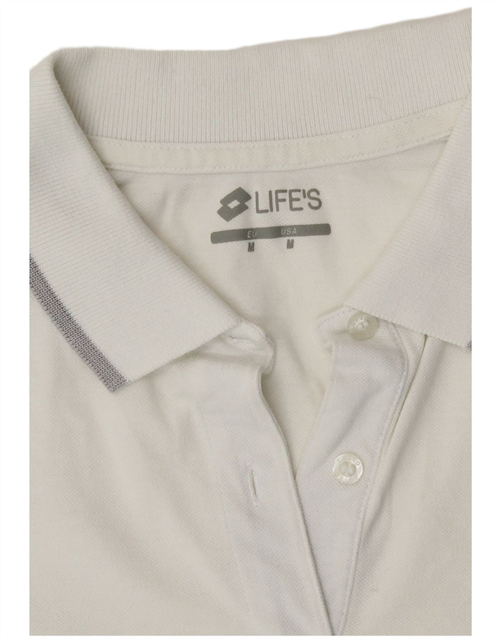 Lotto Womens Polo Shirt UK 14 Medium White