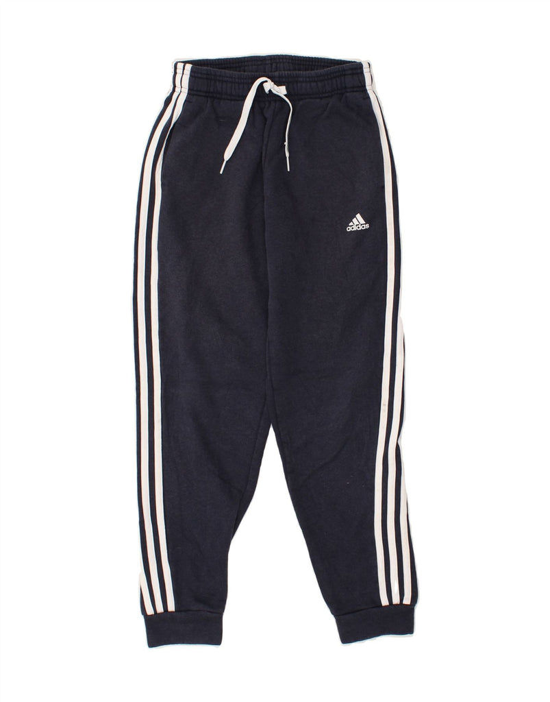 ADIDAS Boys Tracksuit Trousers Joggers 11-12 Years Navy Blue Cotton | Vintage Adidas | Thrift | Second-Hand Adidas | Used Clothing | Messina Hembry 