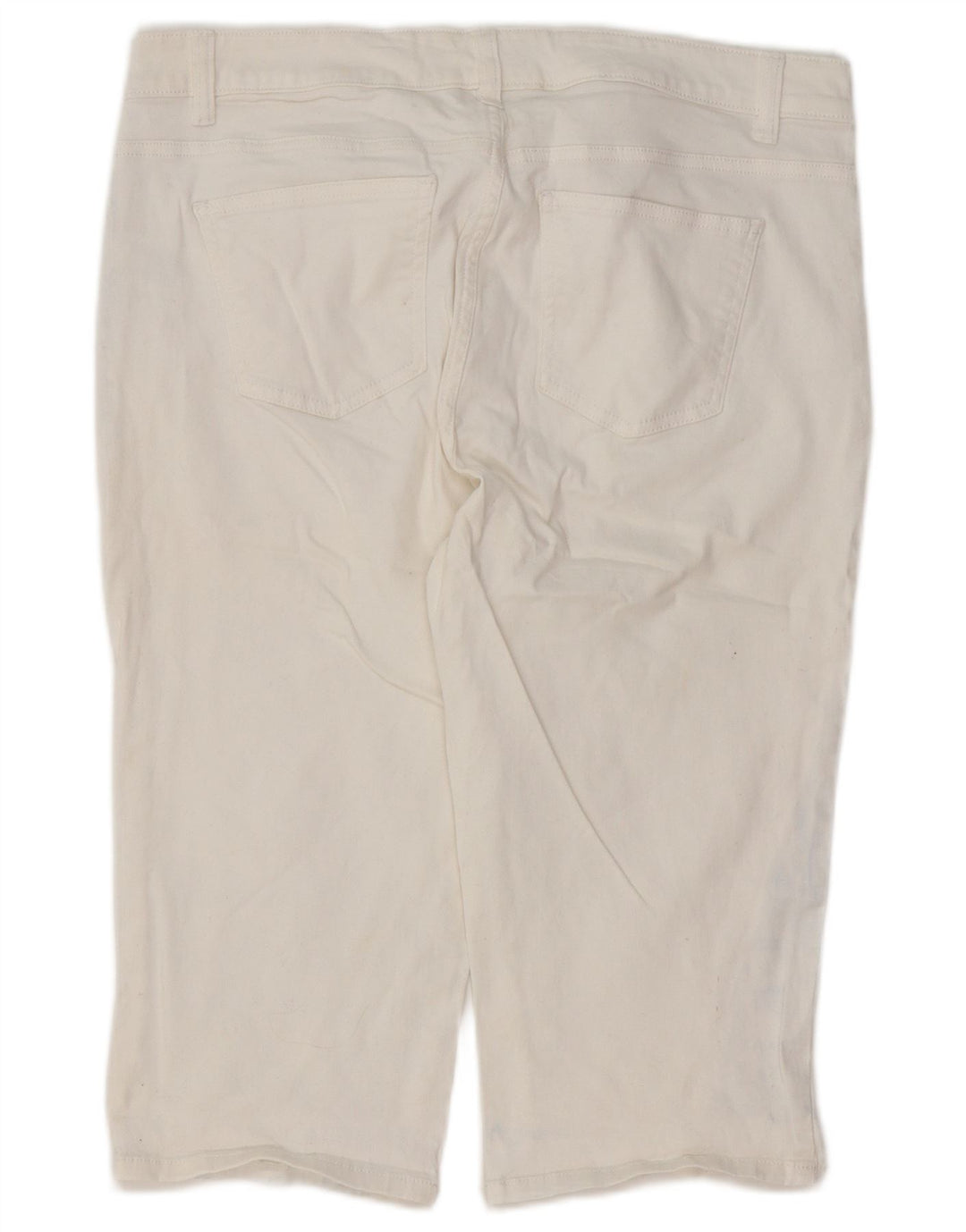 CHAPS Womens Bermuda Shorts W34 Large White Cotton