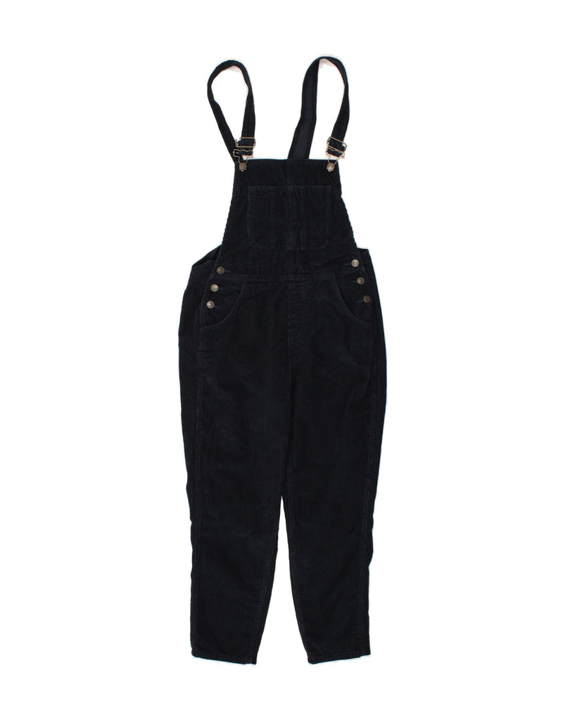 FAT FACE Womens Dungarees Corduroy Trousers UK 10 Small W32 L26 Navy Blue | Vintage Fat Face | Thrift | Second-Hand Fat Face | Used Clothing | Messina Hembry 