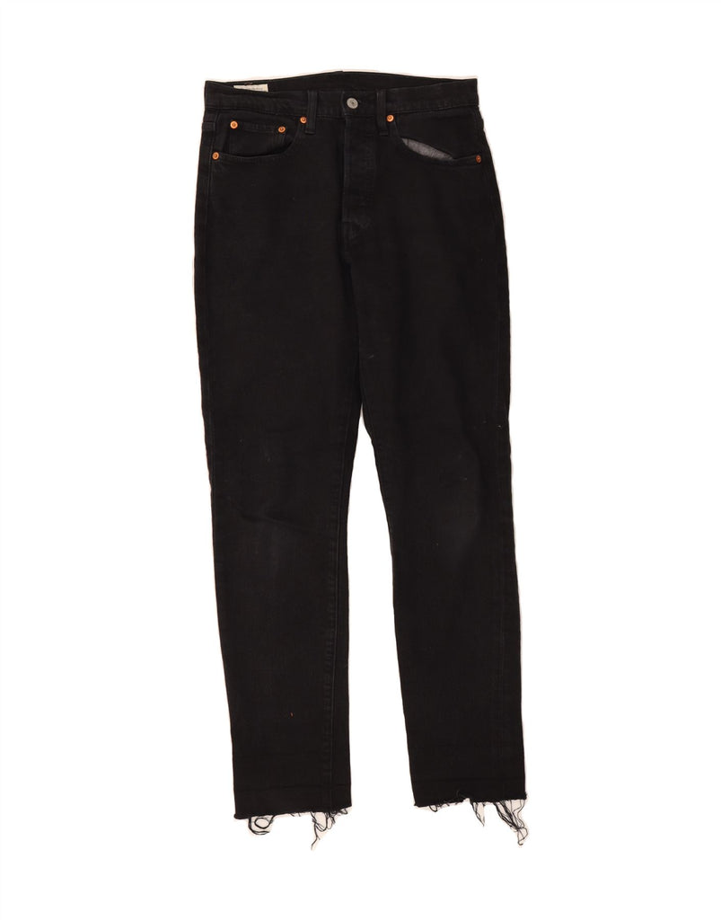 LEVI'S Womens Slim Jeans W28 L32 Black Cotton Vintage Levi's and Second-Hand Levi's from Messina Hembry 