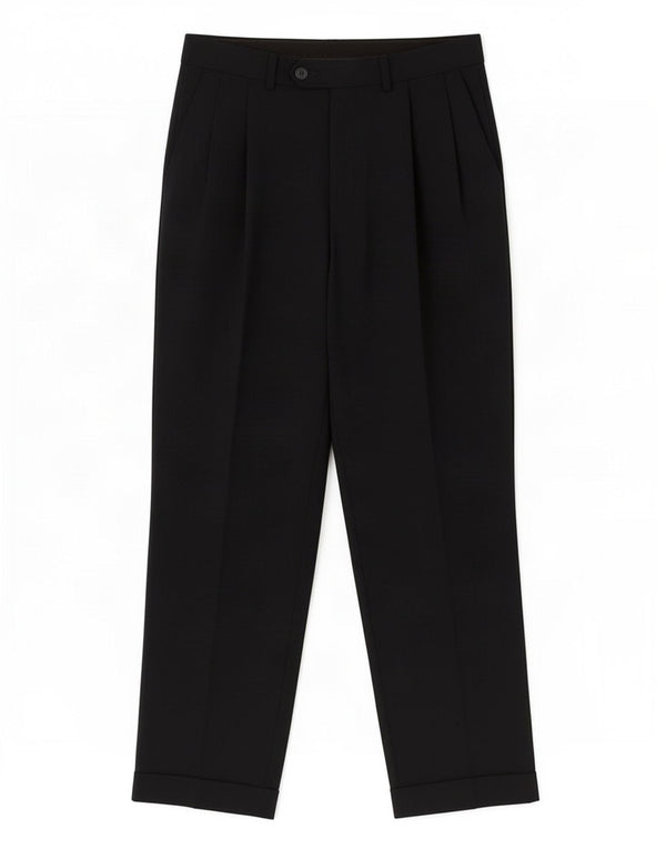 Marks & Spencer Mens Pegged Suit Trousers W30 L29 Navy Blue Polyester