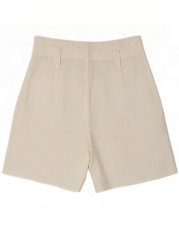 Exclusive Womens Casual Shorts XS W24 White Polyester