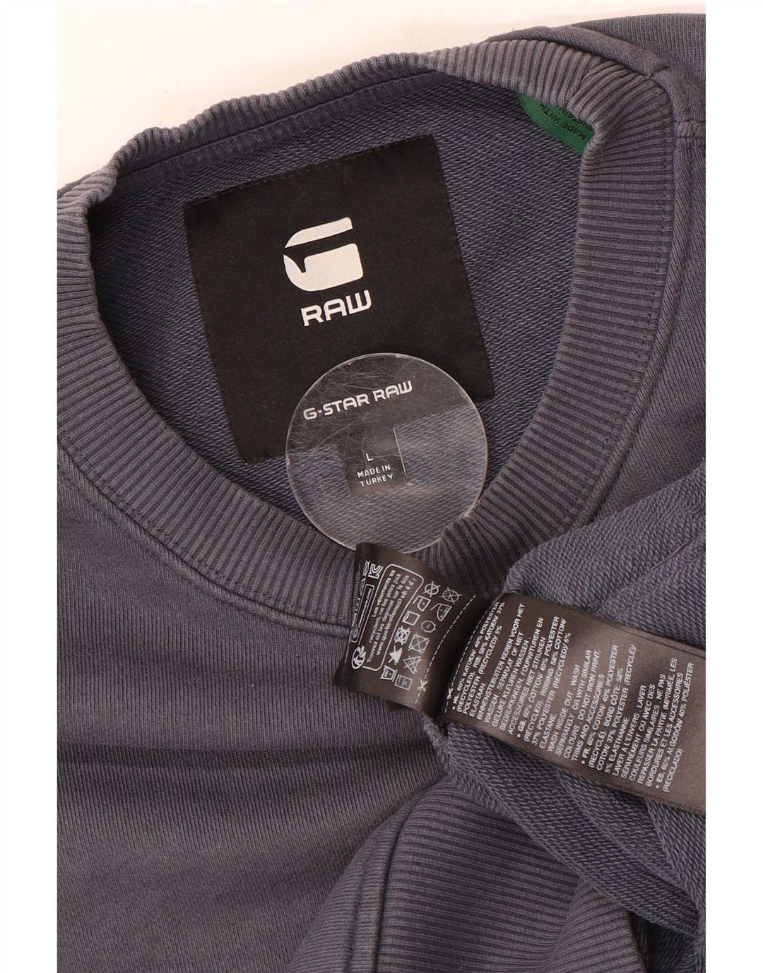 G-Star Mens Military Sweatshirt Jumper Large Navy Blue Cotton