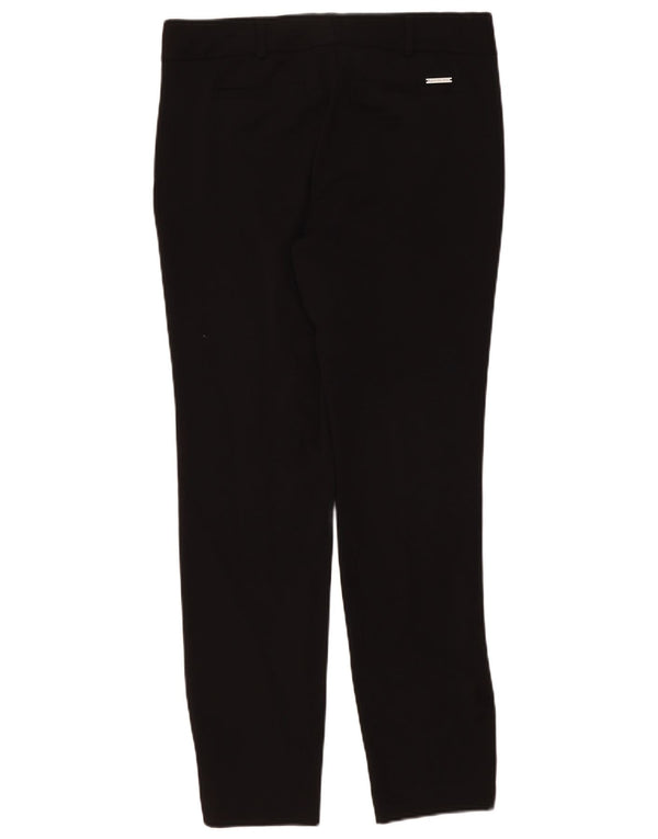 Michael Kors Womens Slim Chino Trousers US 8 Medium W34 L31 Black Polyester