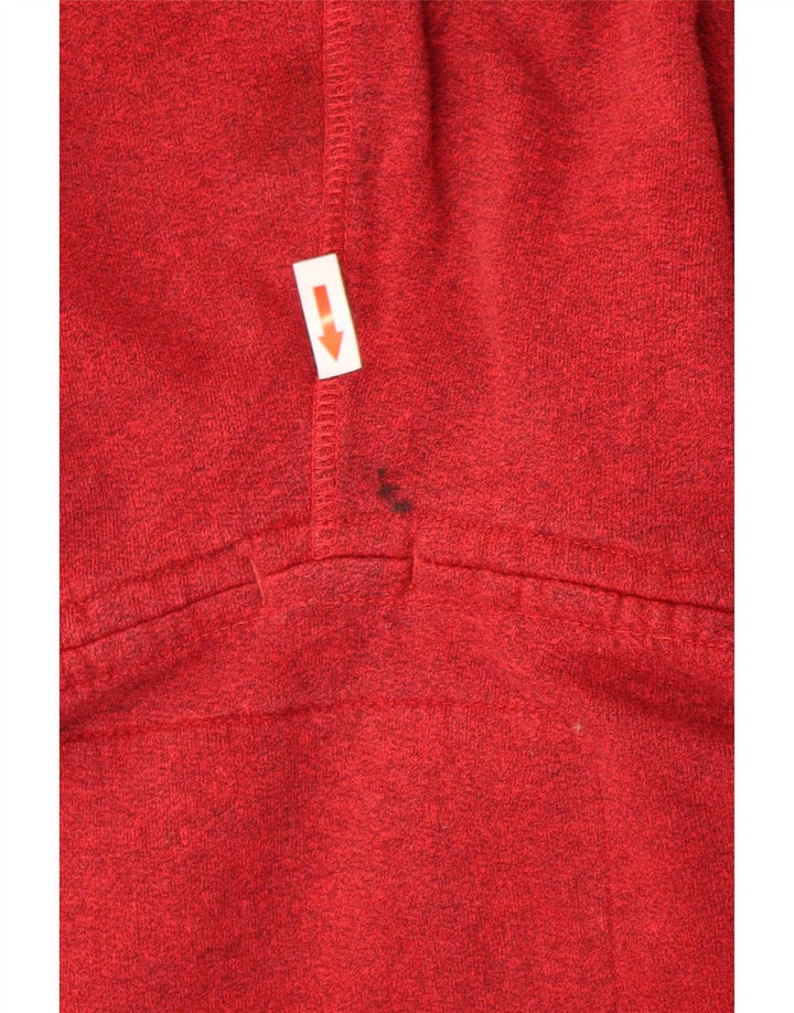 Superdry Mens Zip Hoodie Sweater Small Red Cotton