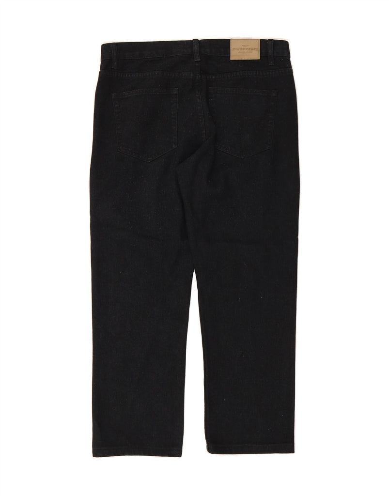 FORGE Mens Straight Jeans W34 L28  Black Cotton Vintage Forge and Second-Hand Forge from Messina Hembry 