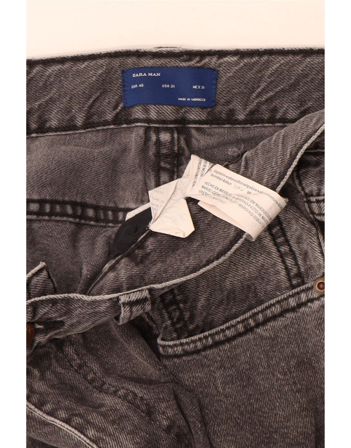 ZARA Mens Slim Jeans EU 40 Medium W31 L29 Grey Cotton