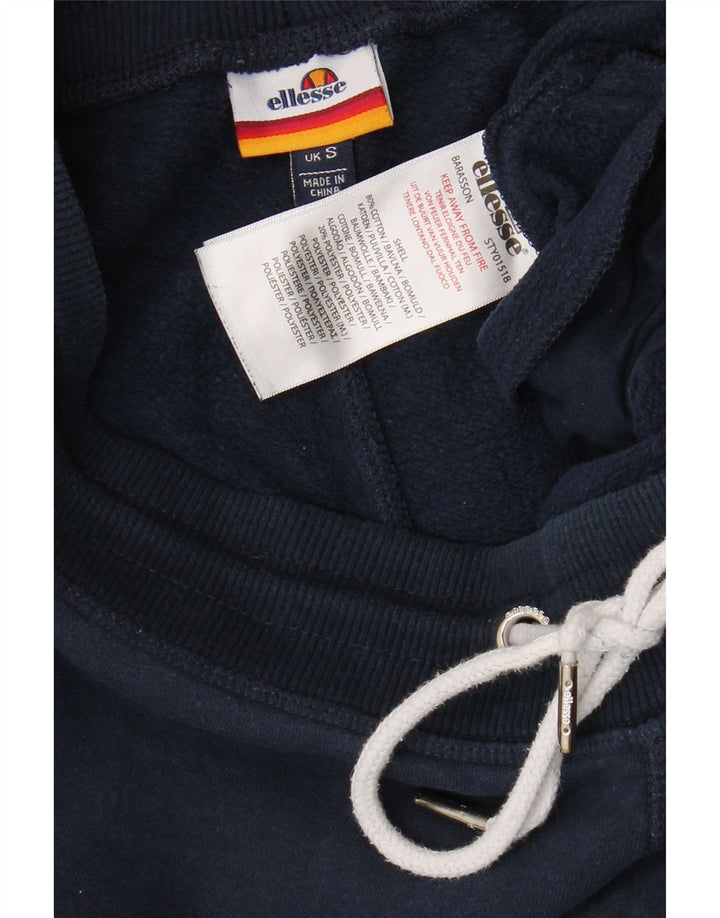 Ellesse Mens Tracksuit Trousers Joggers Small  Navy Blue Cotton