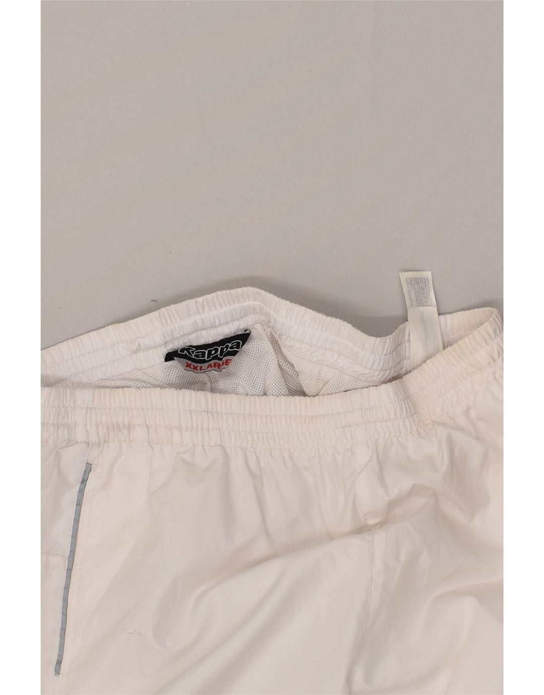 KAPPA Womens Graphic Tracksuit Trousers UK 20 2XL White Polyester | Vintage Kappa | Thrift | Second-Hand Kappa | Used Clothing | Messina Hembry 