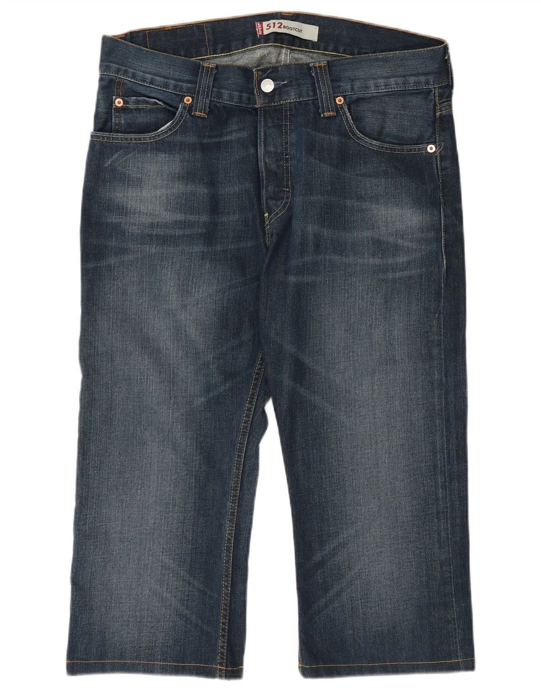 Levi's Mens 512 Capri Jeans W33 L22 Blue Cotton