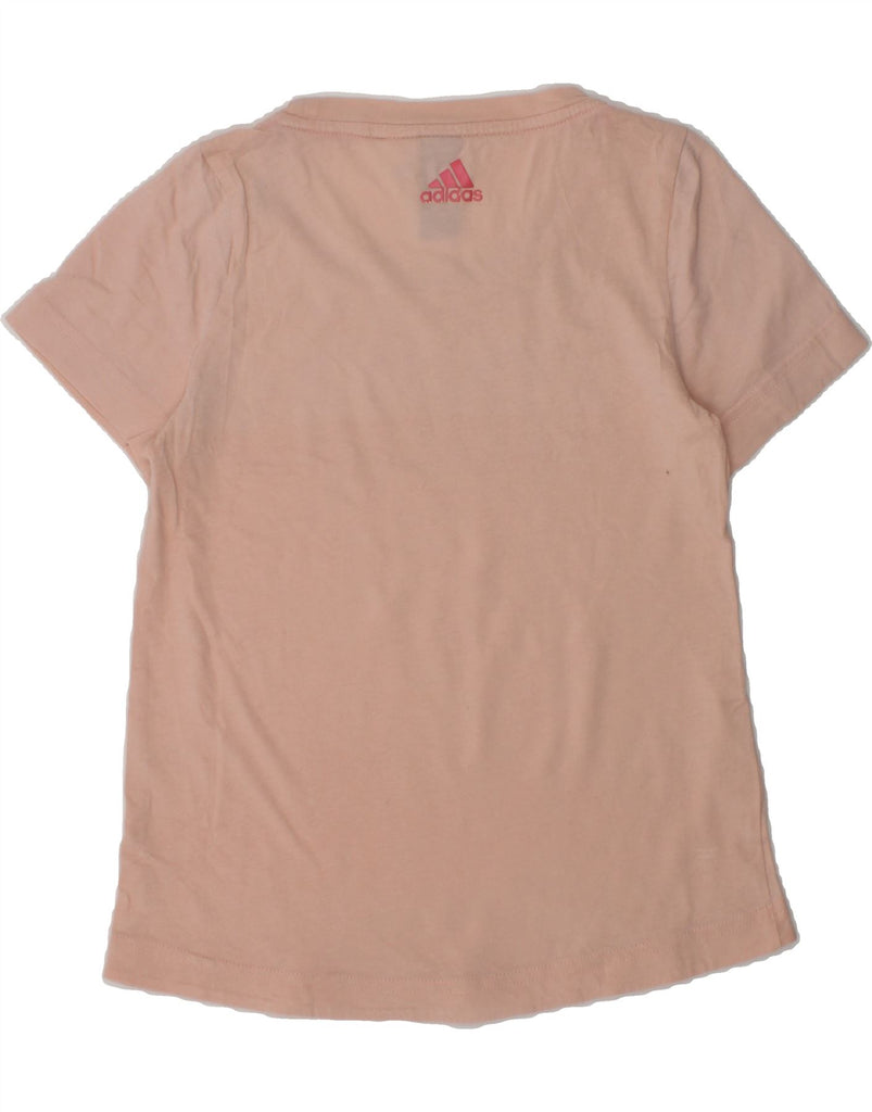 ADIDAS Girls Graphic T-Shirt Top 3-4 Years Beige | Vintage Adidas | Thrift | Second-Hand Adidas | Used Clothing | Messina Hembry 