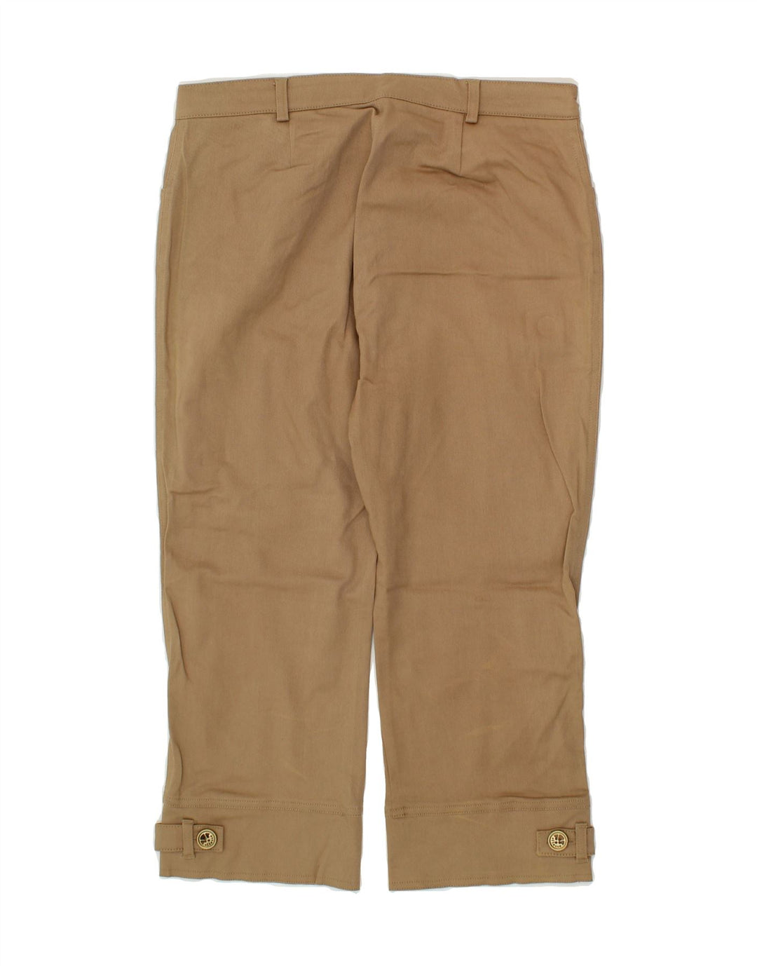 ELLESSE Womens Straight Capri Trousers IT 44 Medium W30 L21 Beige Cotton Vintage Ellesse and Second-Hand Ellesse from Messina Hembry 