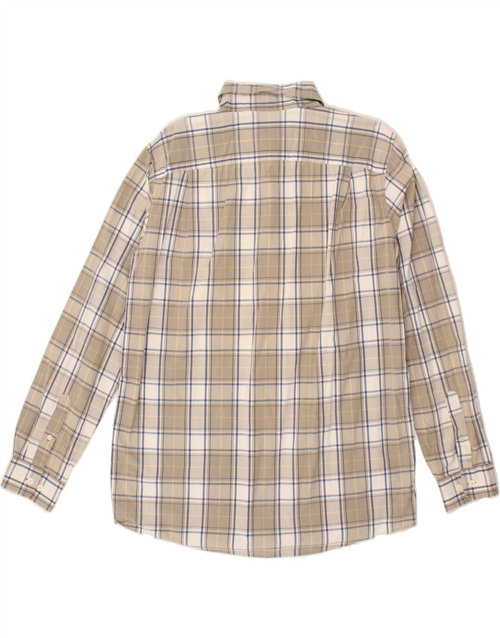 EDDIE BAUER Mens Shirt Large Grey Check Cotton Vintage Eddie Bauer and Second-Hand Eddie Bauer from Messina Hembry 