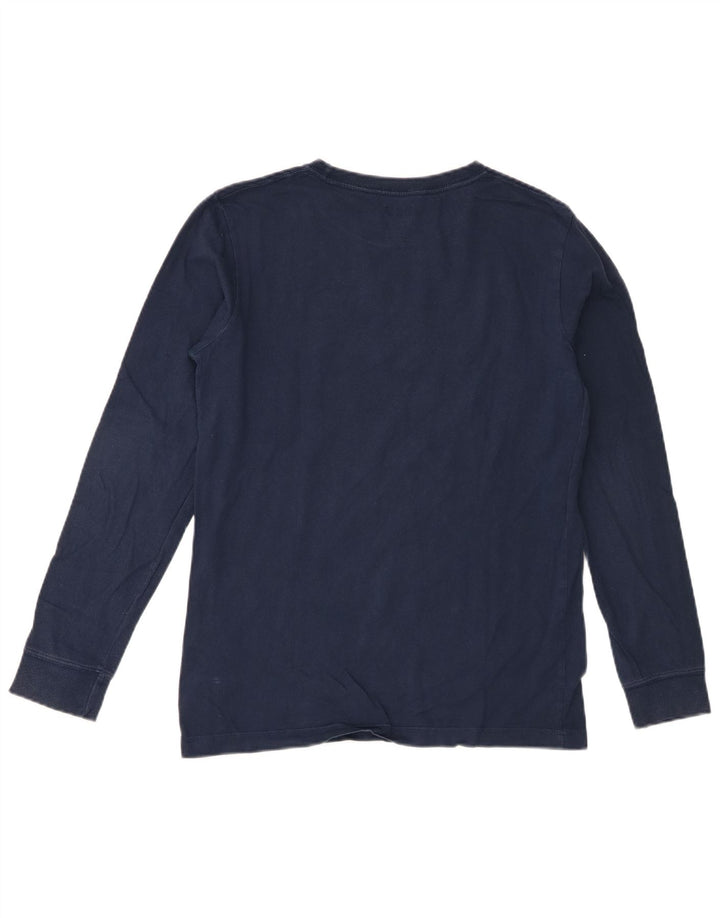 Levi's Boys Graphic Top Long Sleeve 15-16 Years Navy Blue Cotton