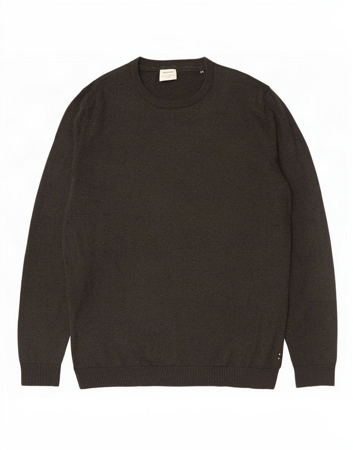 Jack & Jones Mens Crew Neck Jumper Sweater XL Grey