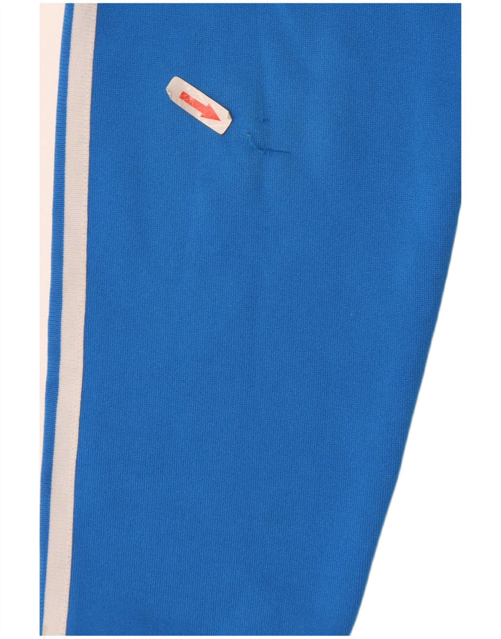 Adidas Mens Graphic Zip Hoodie Sweater Medium Blue Polyester