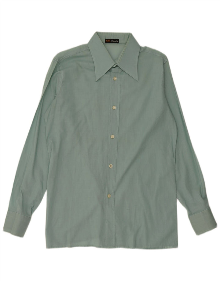 Vintage Mens Shirt Small Green